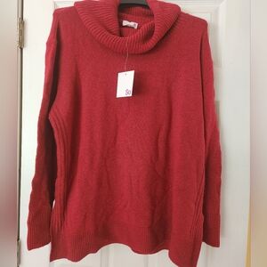 NWT Woman's Cowneck Tunic Sweater, Size L